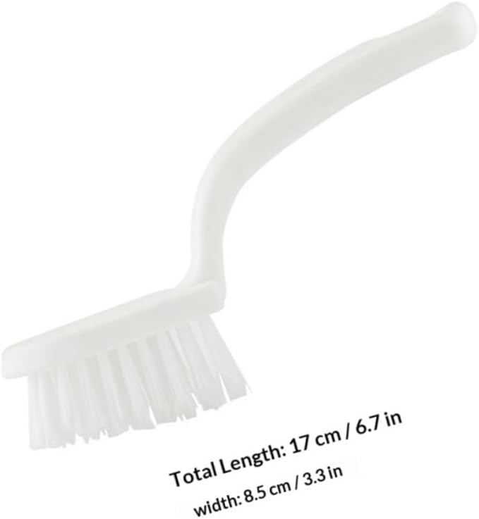 5pcs Kitchen Cleaning Brush Set, Handheld Crevice and Groove Brushes, White Multifunctional Seam and Window Track Scrubbers for Household Cleaning