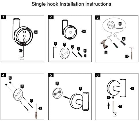 GERZWY Bath Towel Hook SUS 304 Stainless Steel Coat/Robe Clothes Hook for Bath Kitchen Modern Hotel Style Wall Mounted 2 Pack Polished Chrome AG-1107B-JG