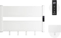 K&KALONZO Towel Warmer for Bathroom,Wall-Mounted Heated Towel Rack with Built-in Timer,Waterproof Alumnimum Electric Towel Heater, Support Plug-in and Hardwired, Sliver,H2-W