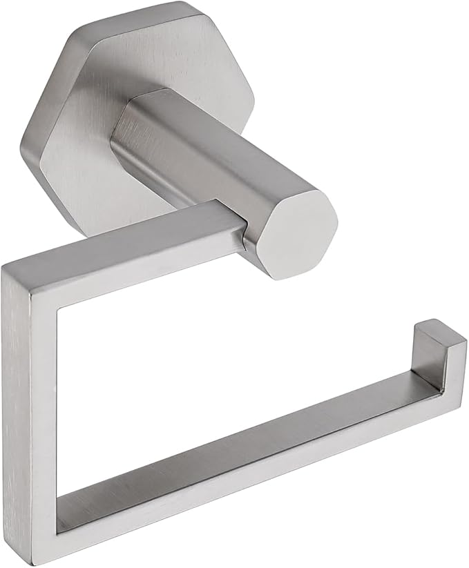 GERZWY SUS 304 Stainless Steel Toilet Paper Holder Bathroom Paper Towel Dispenser Tissue Roll Hanger Wall Mounted, Brushed Finish