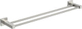 FORIOUS 24 Inch Double Towel Bar, Double Towel Racks for Bathroom Brushed Nickel, Heavy Duty SUS304 Stainless Steel Dual Towel Rail Wall Mount, Brushed Nickel