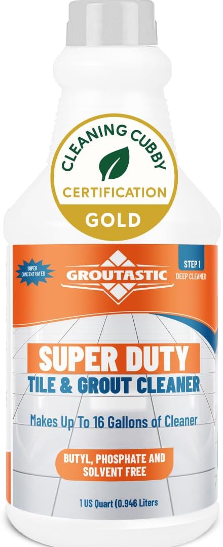 Super Duty Degreaser – Heavy Duty Tile & Grout Cleaner for Kitchens, Bathrooms & Floors – Removes Grease, Soap Scum & Deep Stains – Concentrate