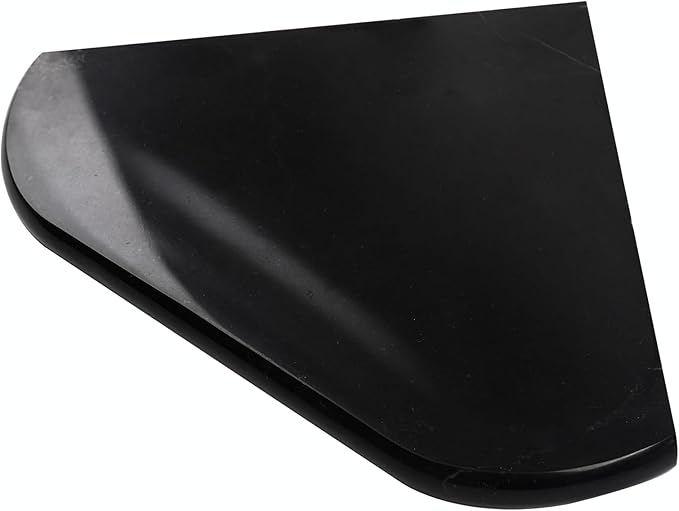 Black Marble Corner Shower Shelf, 8 Inch Carrara White Marble Corner Shelf for Bathroom Shower Decor, Wall Mounted, Polished, 1 Pcs