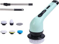 Fit for 9-in-1 Electric Cleaning Brush - Versatile Spin Scrubber for Kitchen, Bathroom, and More(Green 6 Heads)