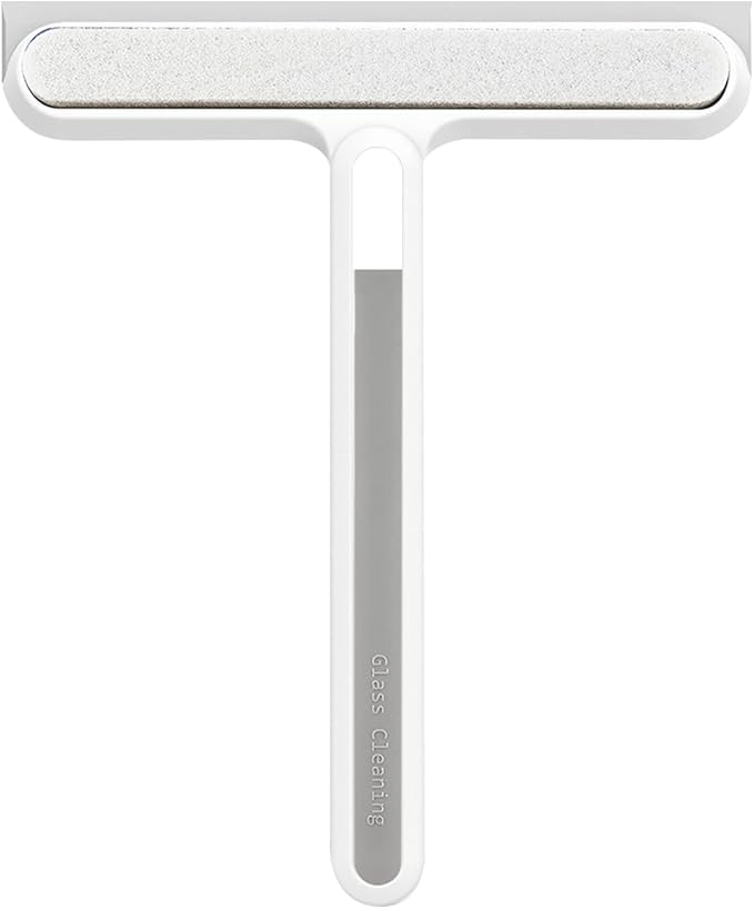All-Purpose Shower Squeegee 9 Inch for Shower Door Bathroom Tile Floors Wall Window and Car Glass Hidden Brush Shower Squeegee for Shower Wall Glass Door for Tile All-Purpose for Cleaning