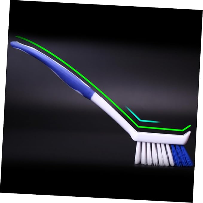 2pcs Practical Long Handle Brush Multifunctional Cleaning Tool for Kitchen Grout Brush Bowl Pot Cleaning