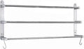 Bathroom Towel Bark 3-Tiers with Hook 24-Inch 304 Stainless Steel Wall Towel Rack for Bathroom Wall Mounted Towels Shelves,Towel Ladder Holder Brushed Finished