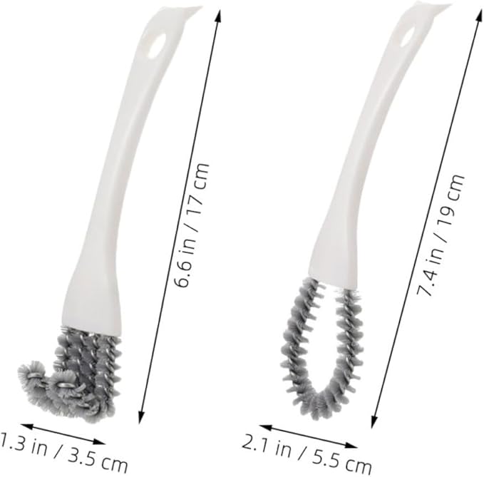 2Pcs Ergonomic Crevice Cleaning Brush Durable Handheld Grout Brush for Spaces for Windows Kitchen Sinks and Bathroom Basins Multi Occasion Cleaning Tools