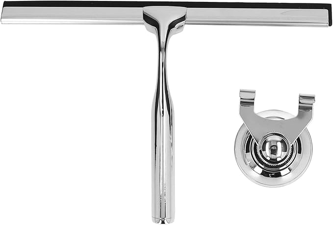 Shower Squeegee for Glass Doors, Shower Squeegee Stainless Steel Office Bathroom Quickly Wipe Water Squeegee for Window for Window, Glass Wall, Mirror, Tile, Shower Door