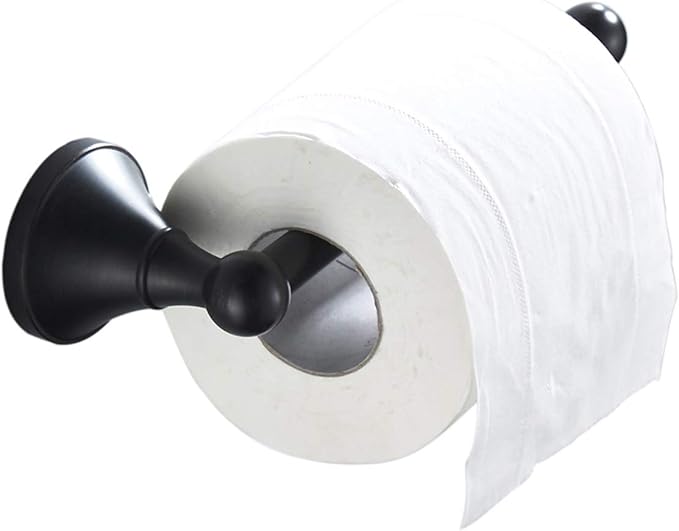 Flybath Toilet Paper Holder Without Cover Brass Bathroom Tissue Roll Bar Wall Mounted, 20 cm / 7.87 inches, Oil Rubbed Bronze
