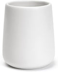 Bathroom Tumbler Cup Ceramic 13.5oz Reusable Toothbrush Cup 400ml, Toothbrush Holder Adequate for Your Bathroom (White)