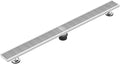 304 Stainless Steel Shower Drain, Removable Grate & Hair Catcher Bathroom Floor Drain with Waterproof Design for Tile Floor, CUPC Compliant (Brushed Finish, 40 Inch)