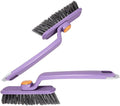 NOLITOY Rotating Hard Bristle Crevice Cleaning Brush Set 2pcs with 360° Rotation for Bathroom Tile Grout Sink and Household Gap Cleaning Tools Random Color Random Color