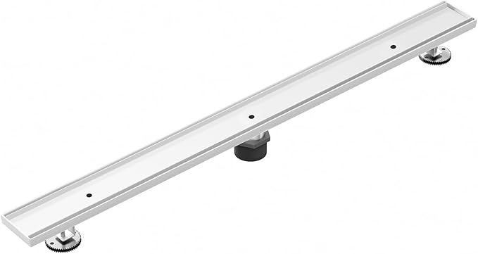 304 Stainless Steel Shower Drain, Removable Grate & Hair Catcher Bathroom Floor Drain with Waterproof Design for Tile Floor, CUPC Compliant (Tile Insert, 40 Inch)