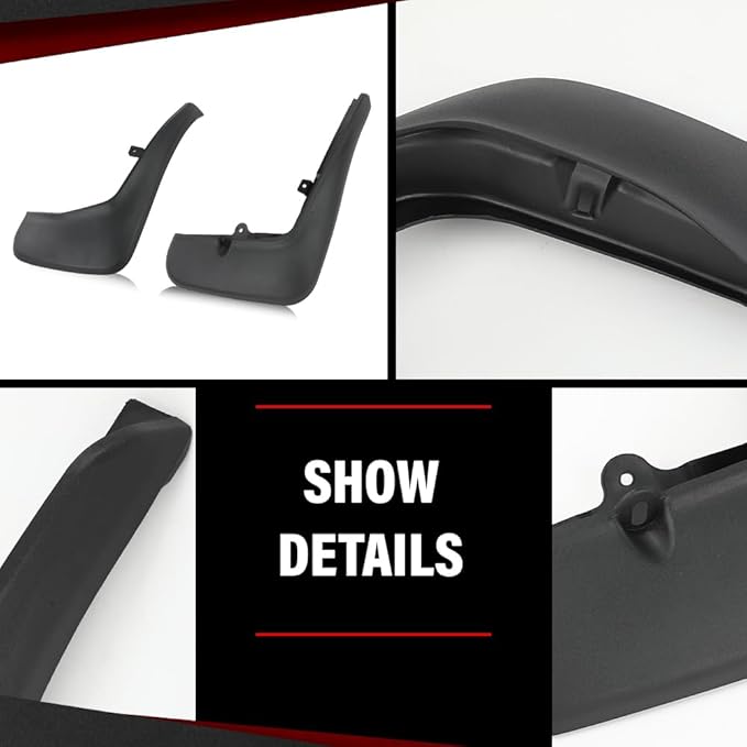 Mud Flaps Splash Guard Mudguard 4PCS Compatible with LR Range Rover Sport L320 All Engine First Generation 2006-2013 Black