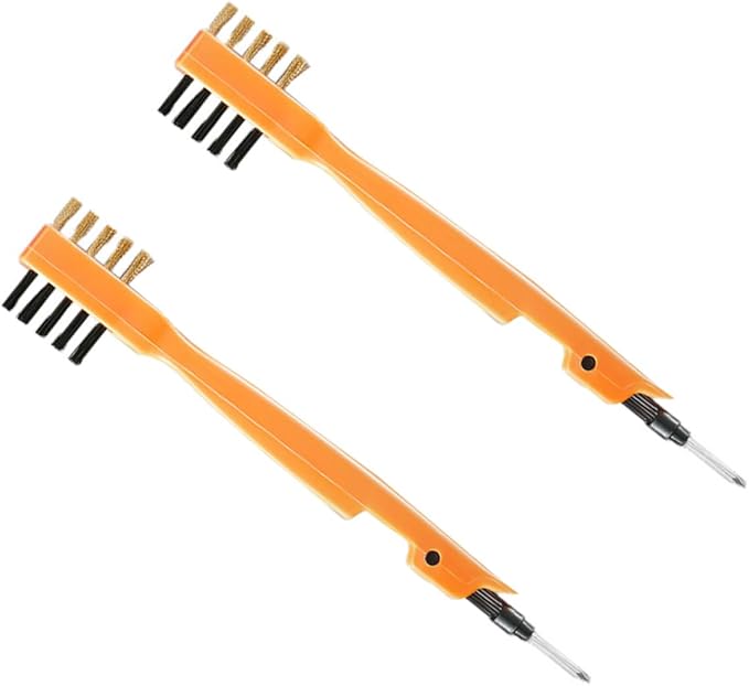 2pcs Multipurpose Seam Cleaning Brush with Stiff Bristles for Tile Window Groove and Floor Cleaning for Bathroom Kitchen and Window Tracks