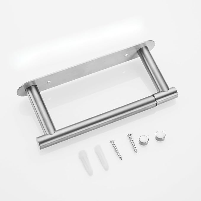 Movable Toilet Paper Holder Brushed Roll Holder, Paper Towel Holder