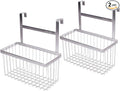 LUANT Over The Bathroom Shower Door Caddy Hanging Storage Organizer Baskets, Bathroom Over the Door Shower Caddy for Shampoo, Conditioner, Soap,2PCS