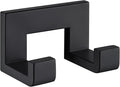 Angle Simple Double Towel Hook, Stainless Steel Bathroom Hand Towel Holder, Wall Coat Double Hook, Matte Black