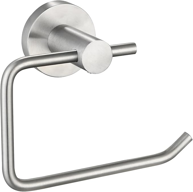 Toilet Paper Holder, Premium 304 Stainless Steel Paper Towel Holder, Toilet Paper Roll Dispenser Bathroom 5.5" TP Holder for Kitchen Washroom (Brushed Nickel)