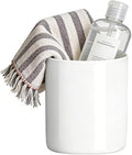 Ceramic Toothbrush Holder, Bathroom Toothbrush and Toothpaste Organizer, Suitable for Electric Toothbrushes, Dental Floss, and Razors - (H 6.3'' *W 5.3'')