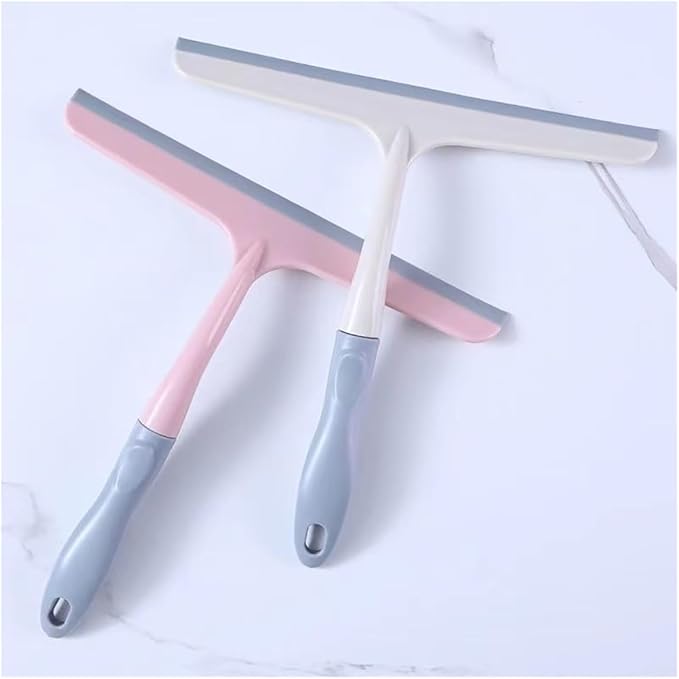 Window Squeegee Multi-Purpose Silicone Scraping Washing Wiper Household Window Bathroom Kitchen Glass Cleaning for Shower Glass(6)