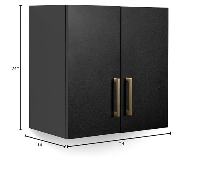 Overhead Towel Cabinet in Matte Black