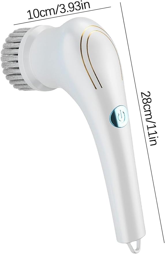 Electric Spin Scrubber, Electric Spin Cleaning Brush with 5 Brush Heads - USB Rechargeable Cordless Cleaning Tools - Electric Spin Cleaning Brush Suitable for Bathroom Wall Tiles Floor Bathtub Kitchen