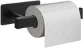 NearMoon Toilet Paper Holder Self Adhesive, Premium Thick SUS304 Stainless Steel Square Rustproof Toilet Roll Holder no Drilling for Bathroom, Kitchen, Washroom (Matte Black)