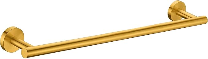 Modket 24 Inches Brushed Gold Towel Bar Bathroom Hardware 304 Stainless Steel Wall Mounted Kitchen Towel Holder Cloths Hanger