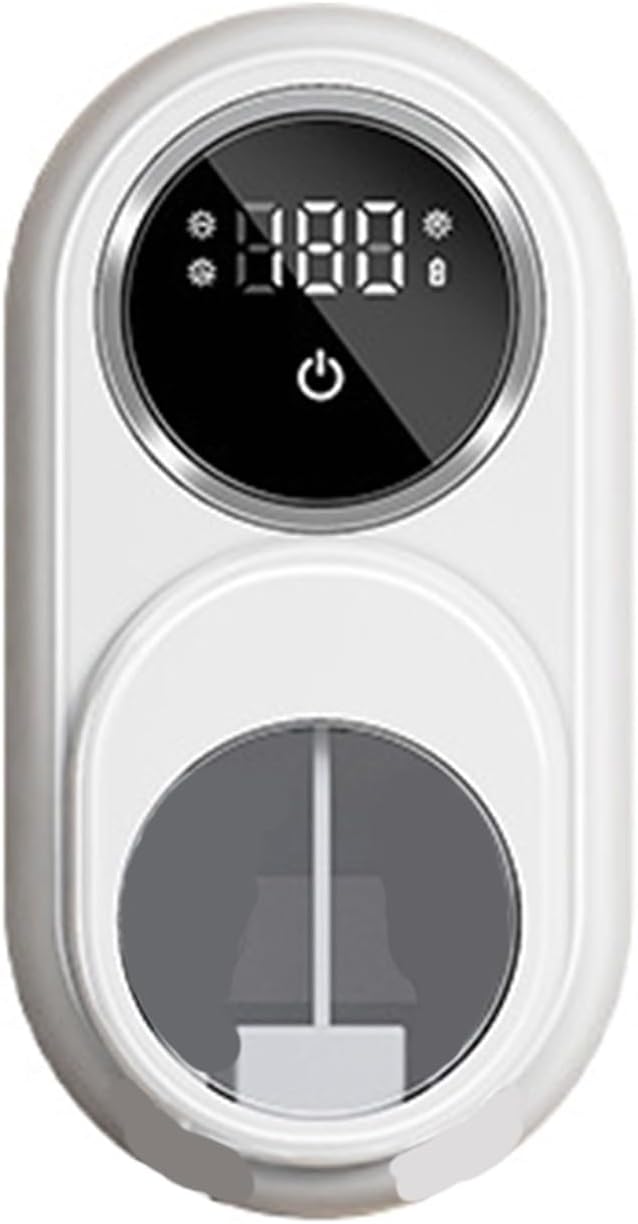 Rechargeable Toothbrush Sanitizers for 2 Bathroom Wall Mount Organizers with LED Display Rechargeable Bathroom Organizer