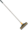 Floor Brush Double-Sided Scrub Brush Long Handle for Bathroom Shower Toilet Grout Cleaning