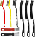 Crevice Cleaning Brush set,Multi-functional Grout Cleaner Brush for Kitchen, Bathroom, Window, Faucets, Corners & Tight Spaces - Household Cleaning Supplies