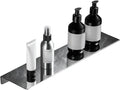 12Inch Stainless Steel Wall Mounted Floating Shelf Drilling or Shelf Adhesive Modern Room Decor Wall Shelf Floating Shelf for Bathroom Bedroom Decor