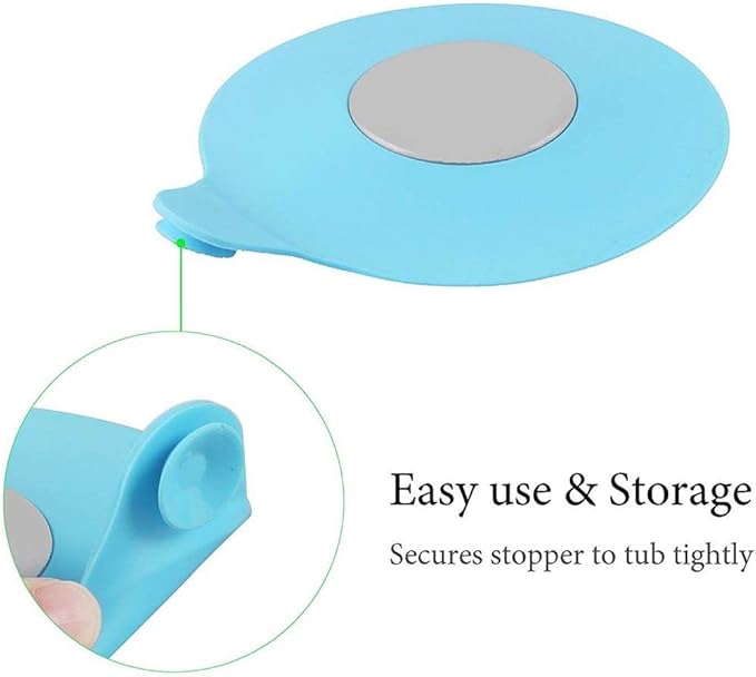 Tub Stopper Bathub Drain Plug, Konpex Soft Universal Silicone Bath, Kitchen Sink, Laundry Room Sink Drain Cover