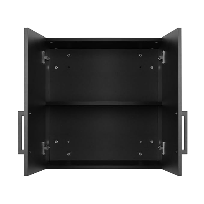 Overhead Towel Cabinet in Matte Black