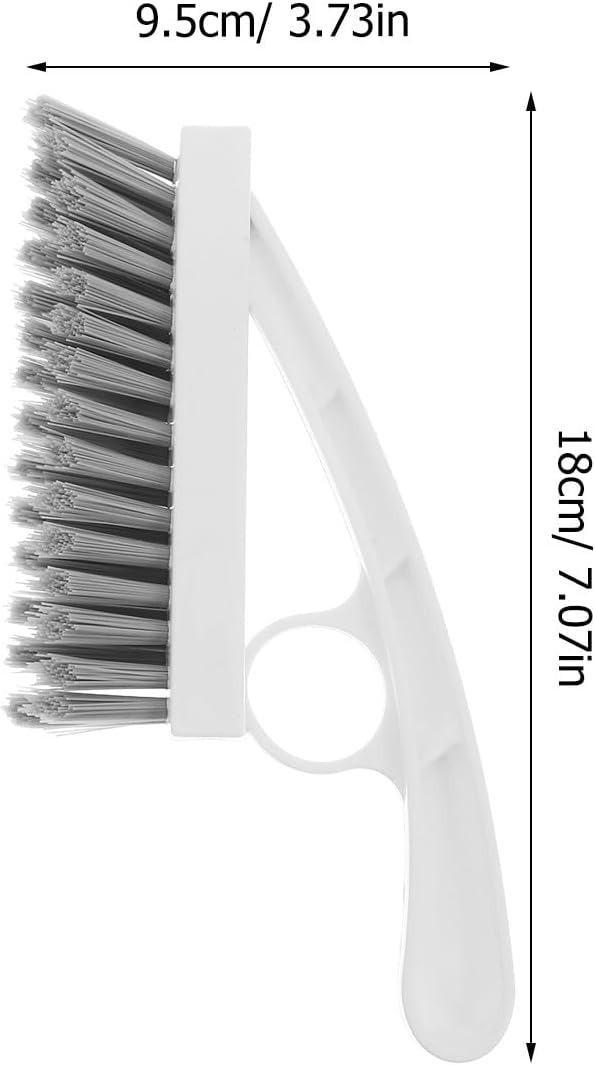 Grout Scrubber Brush with Hard Bristles and Wall Corner Cleaning Brush for Bathroom Tile and Floor Seam Cleaning for Toilet