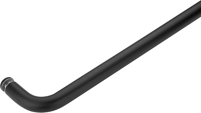 Rockwell Security Mont Hard Single Sided Towel Bar 18 Inch Glass Antique Black Finish for Commercial and Residential Frameless Heavy Glass Shower Doors
