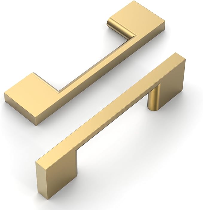 Amerdeco 10 Pack Champagne Bronze Cabinet Pulls 3 Inch(76MM) Hole Centers Kitchen Cabinet Handles Cabinet Hardware Kitchen Handles for Cabinets Cupboard Handle Drawer Pulls ZH0060