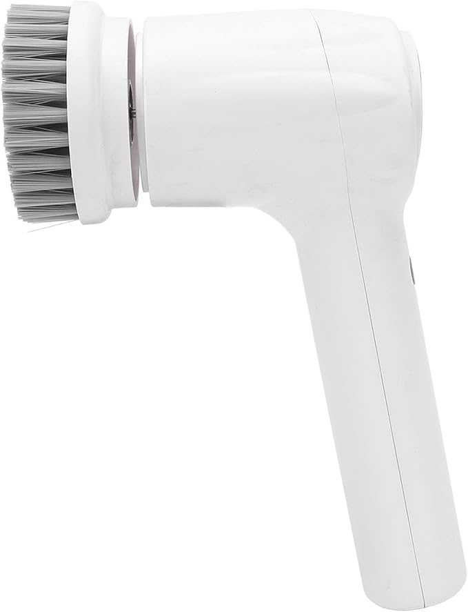 Electric Spin Scrubber - 2 Speed Modes, 4 Replaceable Brush Heads, IPX7 Cordless Brush for Kitchen & Bathroom