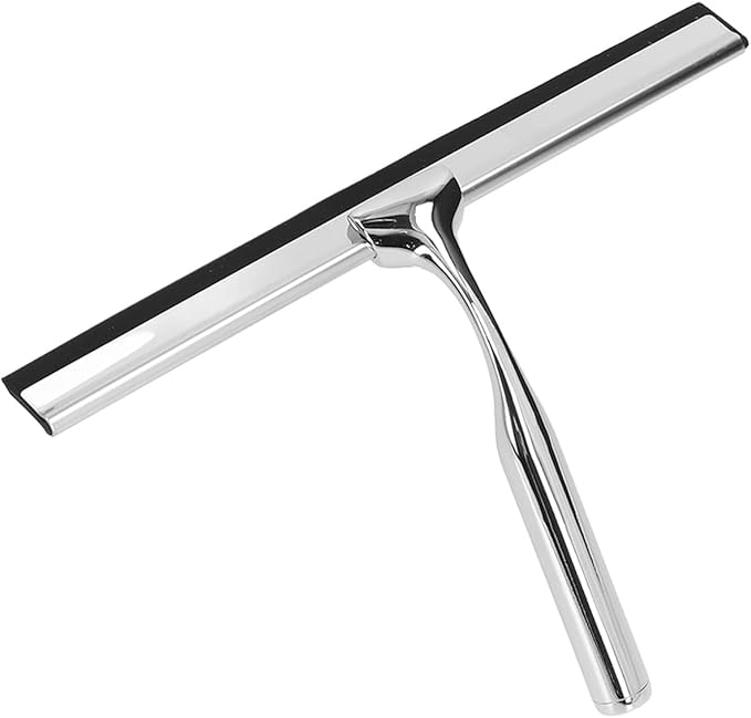 Shower Squeegee for Glass Doors, Shower Squeegee Stainless Steel Office Bathroom Quickly Wipe Water Squeegee for Window for Window, Glass Wall, Mirror, Tile, Shower Door