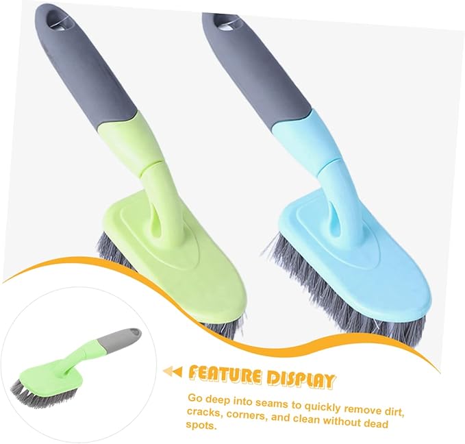 Mobestech Floor Brush Groove Corner Brush Floor Scrub Home Groove Gap Washing Grout Handle Scrub Kitchen Carpet Tile Bottle Plastic Clean