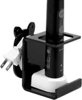 Electric Toothbrush Holder Wall Mounted, Electric Toothbrush Cord Organizer Holds 1 Chargers, Self Adhesive Electric Toothbrush Stand for Bathroom, Medicine Cabinet, Dorm(Black)