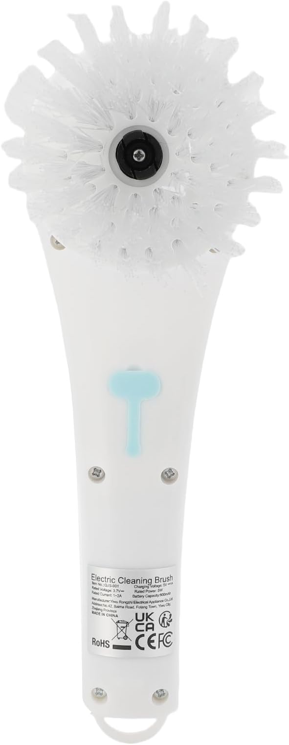 Electric Spin Scrubber Cordless Cleaning Brush Scrubber with 5 Brush Heads for Bathroom Sink Window, Long Handled Handheld Kitchen Cleaning and Dishwashing Tool