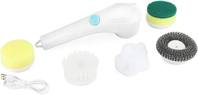 Fit for 5-in-1 Wireless Electric Cleaning Brush - Multifunctional Tool for Bathroom & Kitchen Cleaning