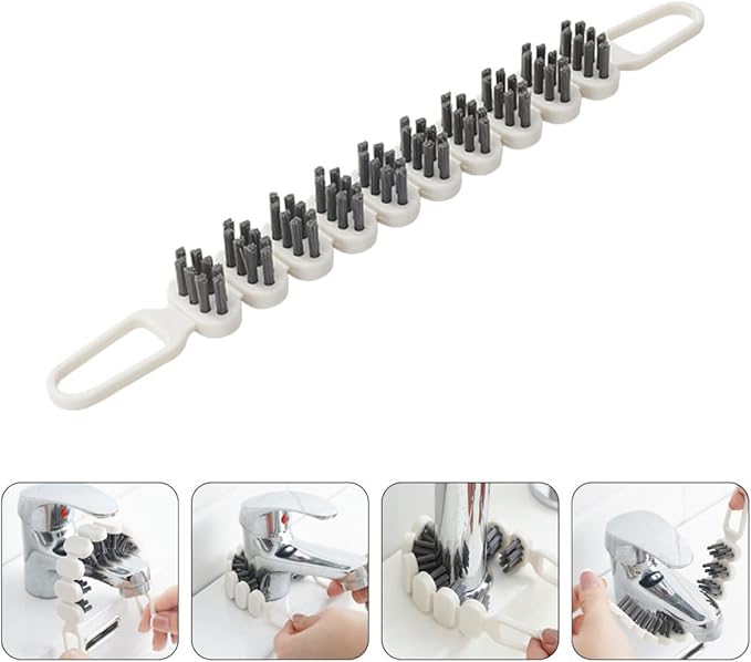Bendable Cleaning Brush Double End Small Crevice Brush Flexible Kitchen Cleaning Tool 2pcs for Narrow Gaps and Hard-to-Reach Areas