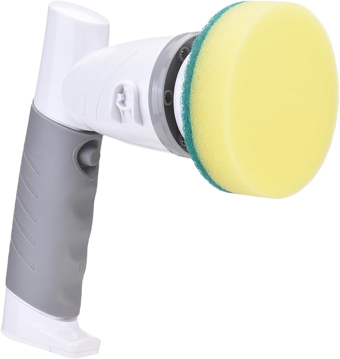 Electric Sprebber, 18W 420RPM Cordless Handheld Cleaning Brush with 6 Brush Heads for Kitchen Bathtub Tile Floor (US Plug)