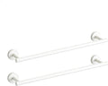 Newfun 24 Inch White Bathroom Towel Holder, 2Pcs Towel Racks for Bathroom Rod Classic SUS304 Stainless Steel Bathroom Towel Holder Wall Mounted