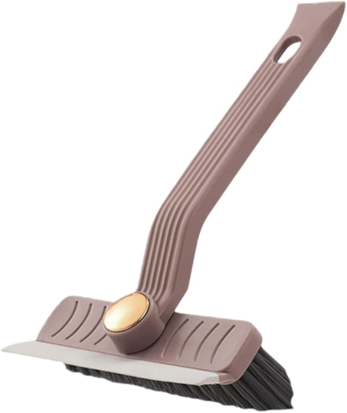 360° Rotating Gap Cleaning Brush - Multi-Purpose Hard Bristle Crevice Brush for Kitchen, Bathroom, Home, 9.45"x5.12"x1.97" (Brown)