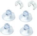 Better Houseware Suction Cup Shower Caddy Connectors, Shower Caddy Suction Cup Set for Bathroom Racks, Heavy-Duty Holder Kit, Easy to Attach & Transparent, 6 Piece Set